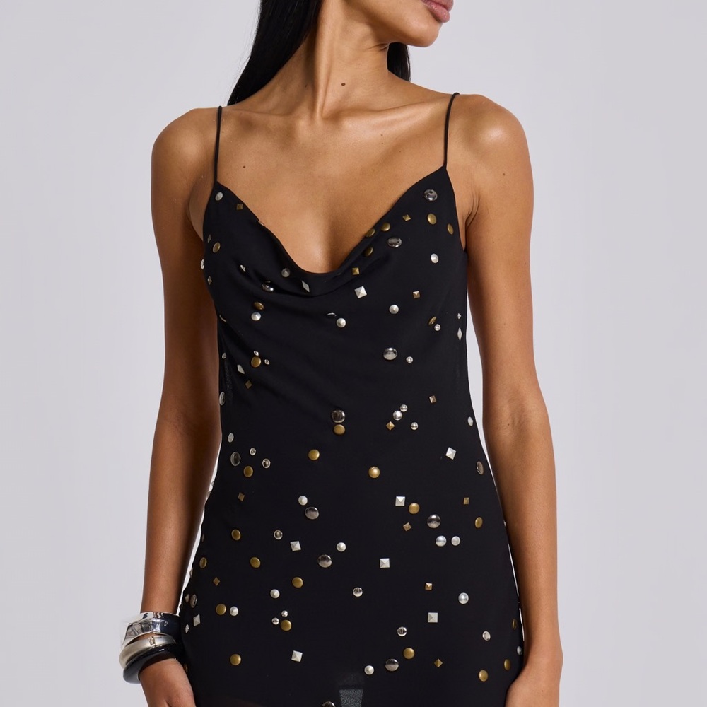 Jaded London Studded Mirage Mini Dress